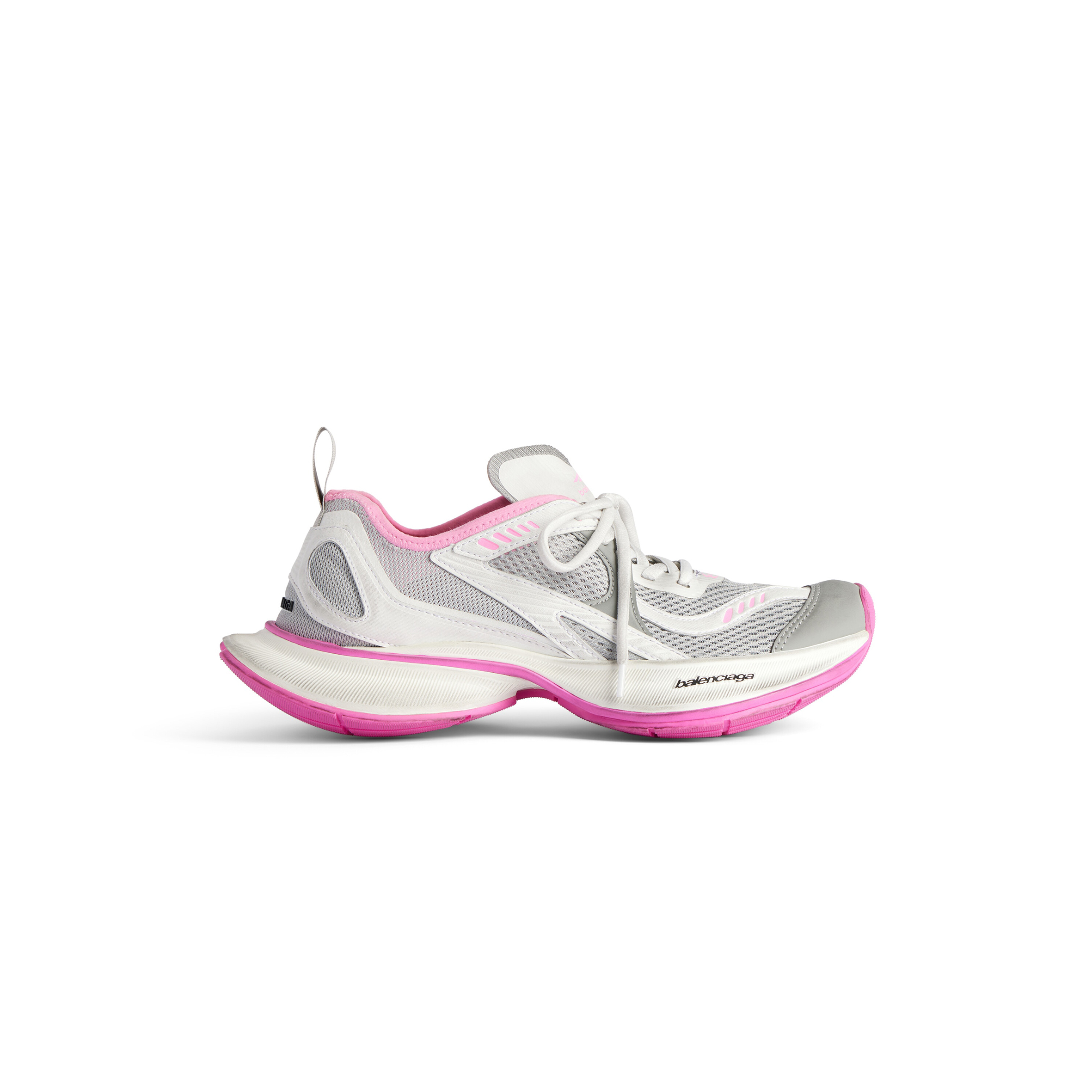 BALENCIAGA WOMEN'S CIRCUIT SNEAKER IN GREY WHITE PINK 793944WFLGY1950